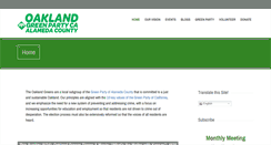 Desktop Screenshot of oaklandgreens.org