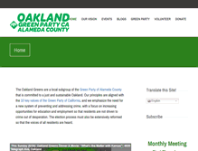 Tablet Screenshot of oaklandgreens.org