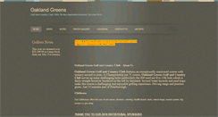 Desktop Screenshot of oaklandgreens.com